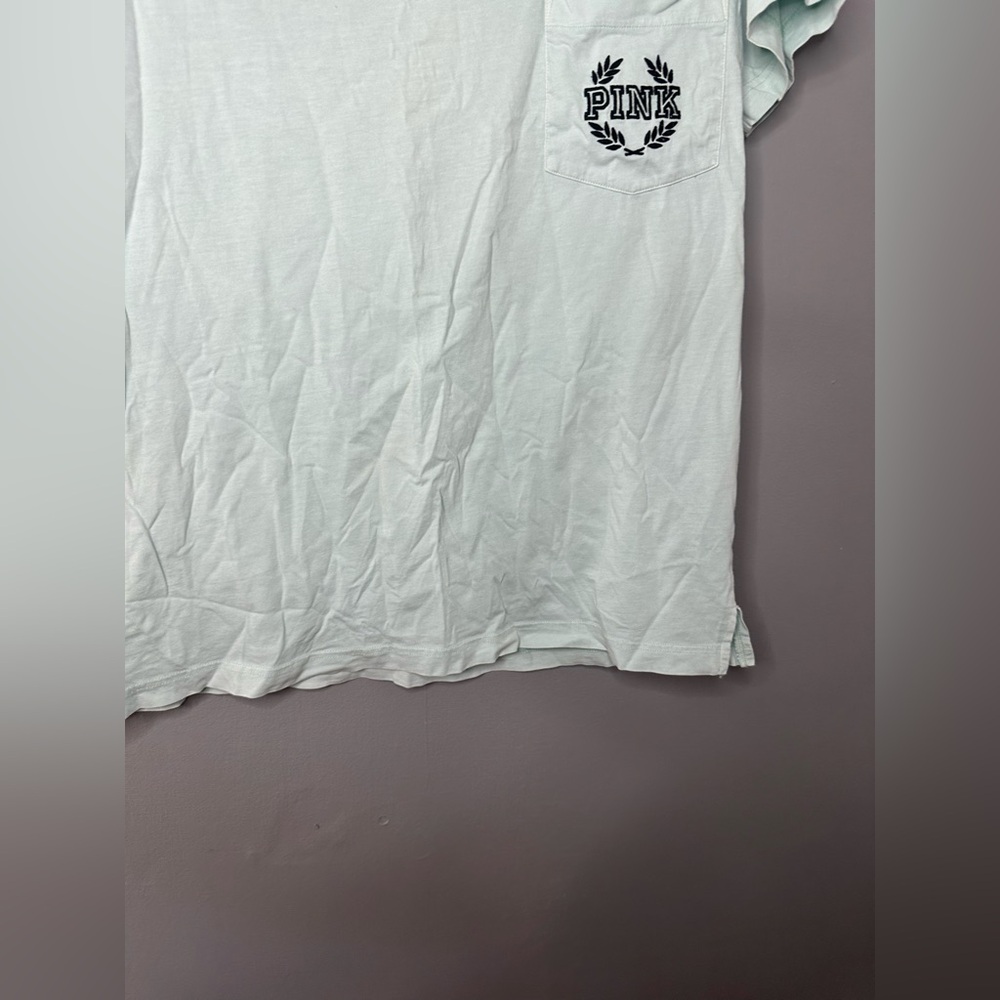 PINK Victoria's Secret Mint V-Neck Tee - Picture 3 of 12